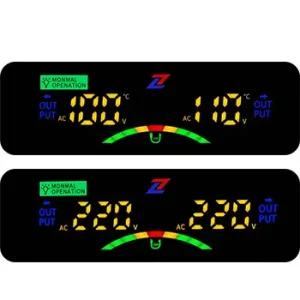JYK Step Up Voltage Converter 110v til 220v Transformer Led Color Screen