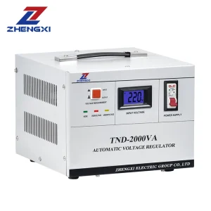 TND-2KVA 3KVA 5KVA Régulateur de tension intelligent monophasé à servocommande Stabilisateur de tension CA automatique de haute précision
