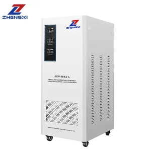 30KVA trefaset fuldautomatisk berøringsfri statisk spændingsstabilisator LED digitalt display