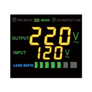 Single Phase Automatic Voltage Stabilizer LED-farvedisplay med input og output
