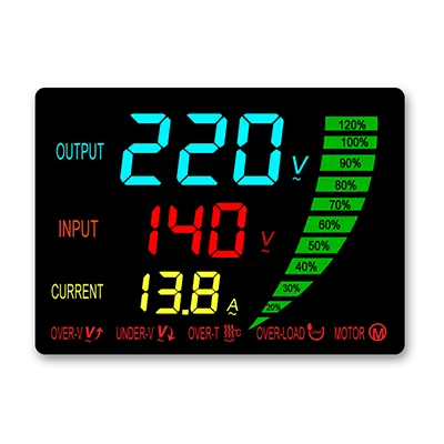 SVB Enfaset spændingsstabilisator LED-display