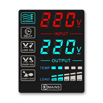 TKB 5-10KVA Enfaset spændingsstabilisator LED-display